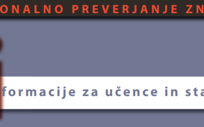 Obvestilo za učence in starše o poteku NPZ v šolskem letu 2022/23