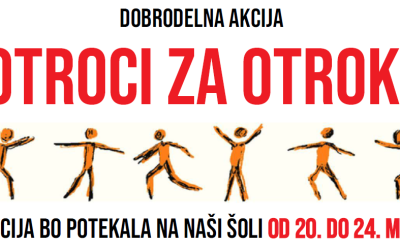 Dobrodelna akcija Rdečega križa »Otroci za otroke – zberimo šolske potrebščine«