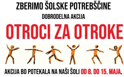Dobrodelna akcija Rdečega križa »Otroci za otroke – zberimo šolske potrebščine«